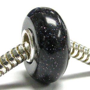 Pandora Black Sand Stone Charm image