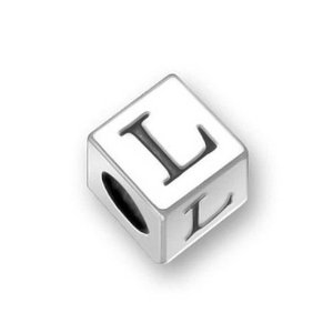 Pandora Block Dice Letter L Charm