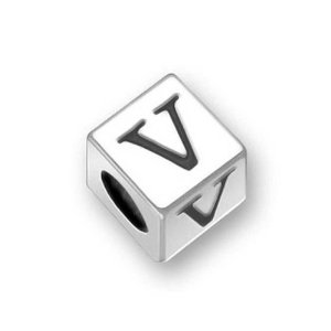 Pandora Block Letter V Charm image