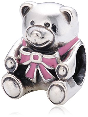 Pandora Blue Bow Teddy Bear Charm