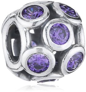 Pandora Blue Cubic Zirconia Silver Charm image