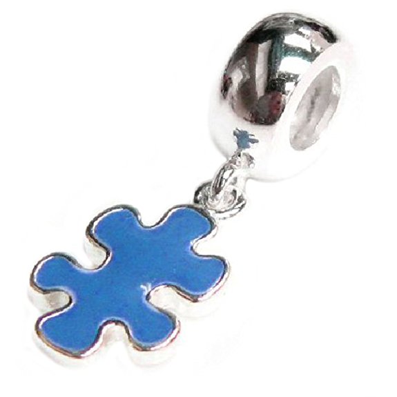 Pandora Blue Enamel Autism Puzzle Charm