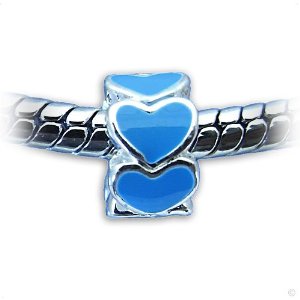 Pandora Blue Hearts Ring Charm