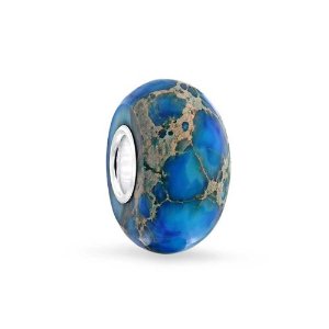 Pandora Blue Impression Simulated Jasper Charm