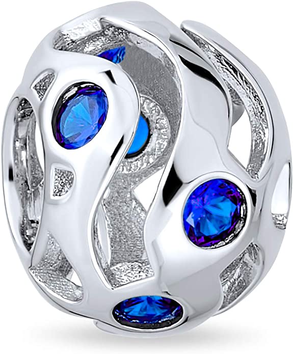 Pandora Blue Sapphire CZ September Birthstone Charm