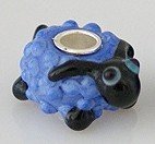 Pandora Blue Sheep Glass Charm image