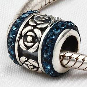 Pandora Blue Six Leaves Flower Charm image