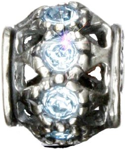 Pandora Blue Swarovski Crystals Openwork Charm