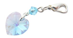 Pandora Blue Swarovski Heart Garter Charm image