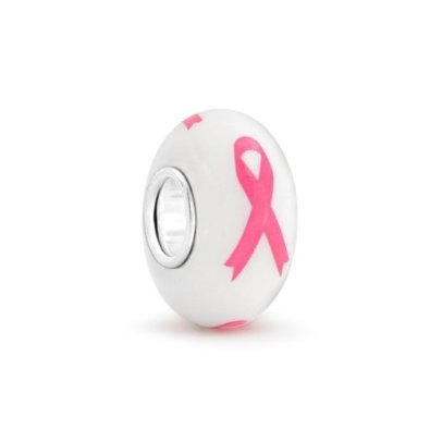 Pandora Breast Cancer Awareness Murano Glass Sterling Silver Charm image
