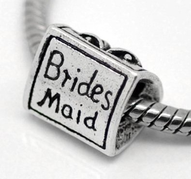 Pandora Bridesmaid Silver Plated Charm image
