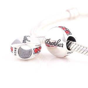 Pandora Brother Light Siam Crystal Charm