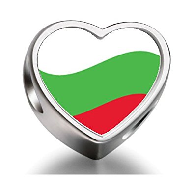 Pandora Bulgaria Flag Photo Dangle Charm image