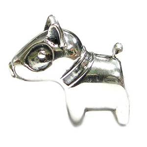 Pandora Bull Dog White Crystal Photo Charm image