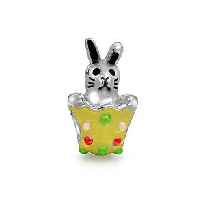 Pandora Bunny Rabbit In Easter Egg Charm
