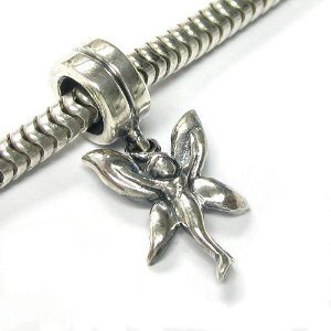 Pandora Butterfly Fairy Flower Angel Dangle Charm image