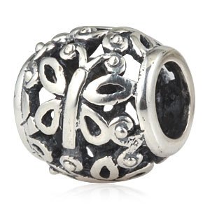 Pandora Butterfly Garden Round Charm