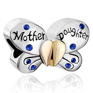 Pandora Butterfly Mother Daughter Sapphire Charm image