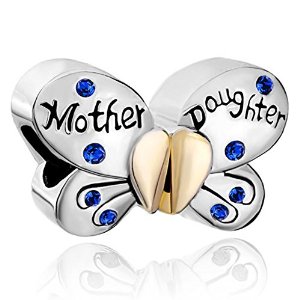 Pandora Butterfly Mother Daughter Sapphire Charm