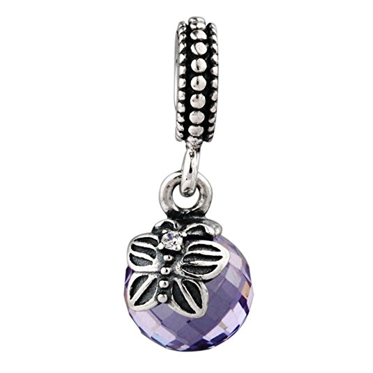 Pandora Butterfly Tanzanite Crystal Charm image