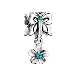 Pandora CZ Flower Dangle Charm image