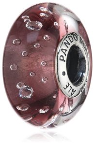 Pandora CZ Murano Glass Purple Charm image