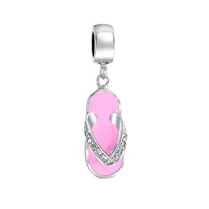 Pandora CZ Pink Sandal Dangle Charm image