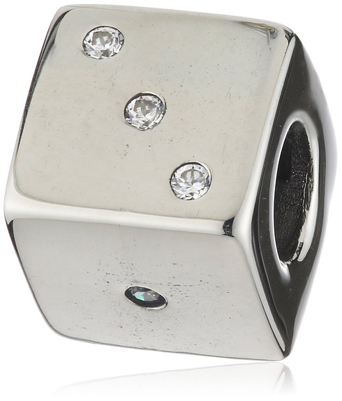 Pandora CZ Silver Dice Charm image