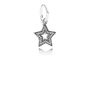 Pandora CZ Star Dangle Charm