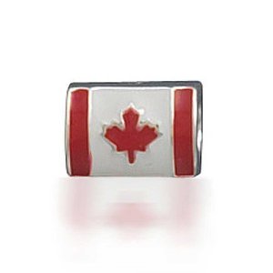 Pandora Canadian Flag Barrel Charm