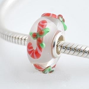 Pandora Candy Cane Glass Charm