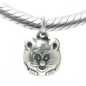 Pandora Cat Face Dangling Charm