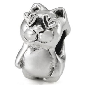 Pandora Cat In Love Charm