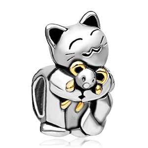 Pandora Cat Loves Mouse Charm image