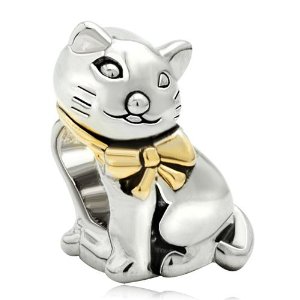 Pandora Cat With Bow Charm image