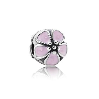 Pandora Cherry Blossom Pink Enamel Clip Charm