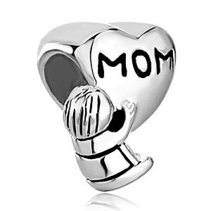 Pandora Child Holding MOM Heart Charm image