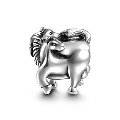 Pandora Chinese Zodiac, Horse Silver Dangle Charm image