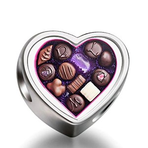 Pandora Chocolates Heart Photo Charm
