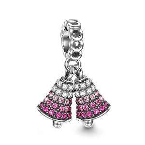 Pandora Christmas Bell Swarovski Crystal Charm