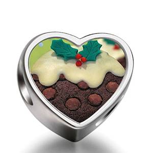 Pandora Christmas Chocolate Cookies Heart Photo Charm