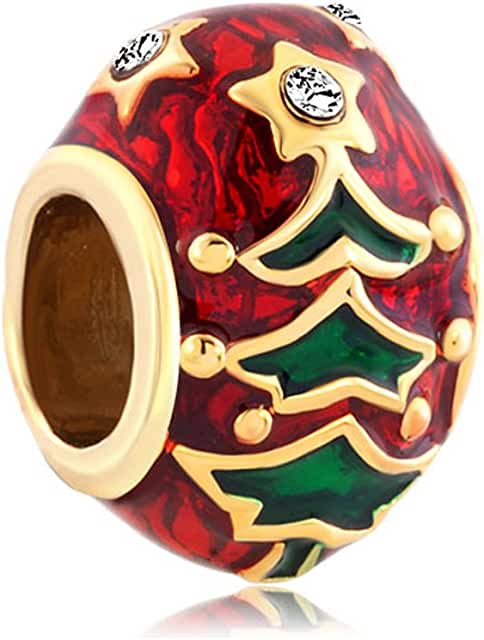 Pandora Christmas Tree Gold Plated Charm