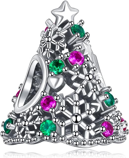 Pandora Christmas Tree Silver Charm image