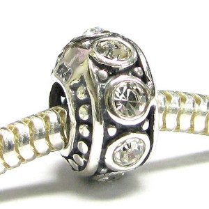 Pandora Clear CZ April Birthstone Charm image