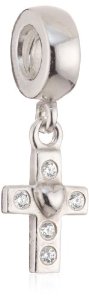 Pandora Clear CZ Cross Dangle Charm image