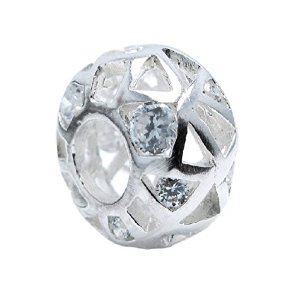 Pandora Clear Crystal Ball April Birthstone Charm image