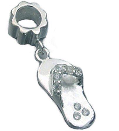 Pandora Clear Crystal Beach Sandal Charm image