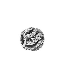 Pandora Clear Cubic Zirconia Openwork Pave Waves Charm image