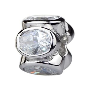 Pandora Clear Oval Crystal Spacer Charm image