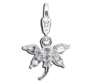 Pandora Clear Stone Dragonfly Clip On Charm image